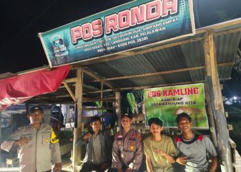 Polsek Langgam Lakukan Pengecekan Pos Kamling, Dorong Partisipasi Warga Jaga Kamtibmas