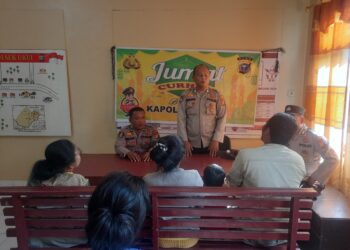 Polsek Ukui Gelar Jumat Curhat, Bahas Karhutla hingga Kenakalan Remaja