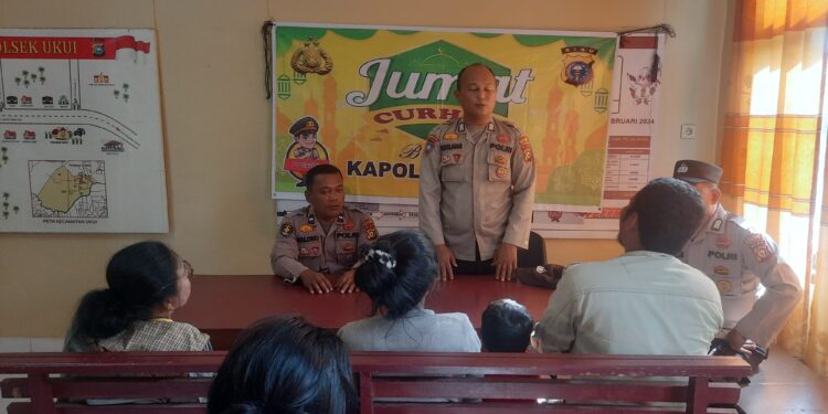 Polsek Ukui Gelar Jumat Curhat, Bahas Karhutla hingga Kenakalan Remaja