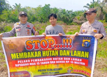 Polisi Gencarkan Sosialisasi Pencegahan Karhutla di Pelalawan