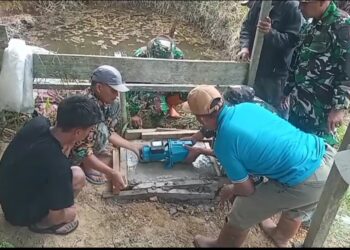 TMMD Ke 126, Kodim 0106/Aceh Tengah Bangun Program Air Bersih Di Masjid Baitusalam Atu Lintang 