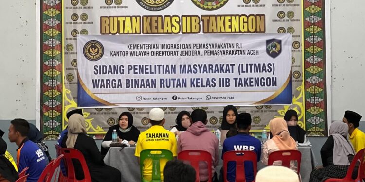 32 WBP Rutan Takengon Laksanakan Sidang Litmas Bersama Napas Banda Aceh