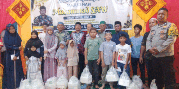 Gampong Peukan Langsa Gelar Maulid Nabi, Santuni Anak Yatim dari Seluruh Kecamatan Langsa Kota