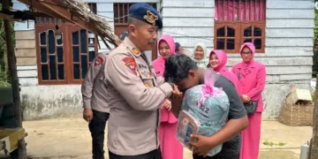 Kompi 2 Batalyon B Pelopor Gelar Anjangsana dan Baksos Sambut HUT Korps Brimob ke-80