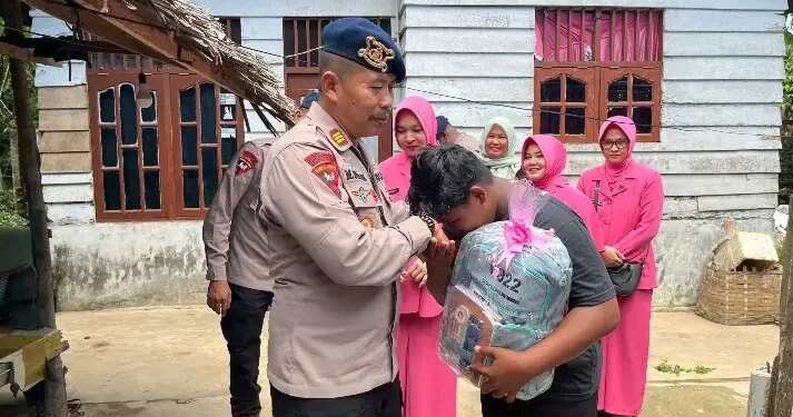 Kompi 2 Batalyon B Pelopor Gelar Anjangsana dan Baksos Sambut HUT Korps Brimob ke-80