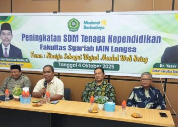 Warek I IAIN Langsa: Jangan Cepat Ngambek dalam Bekerja