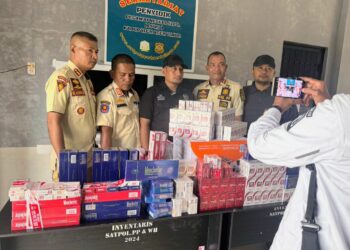 14 Ribu Batang Rokok Ilegal Disita Bea Cukai Langsa Bersama Satpol PP-WH Aceh Timur