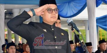 Jeffry Sentana Pimpin Upacara Peringatan HUT Kota Langsa ke-24 