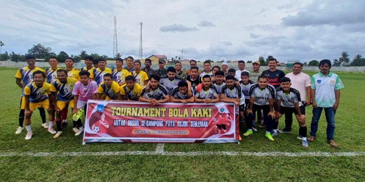 Peringatan HSP ke-97, Pemuda Gampong PBS Gelar Turnamen Bola Kaki Antar Dusun