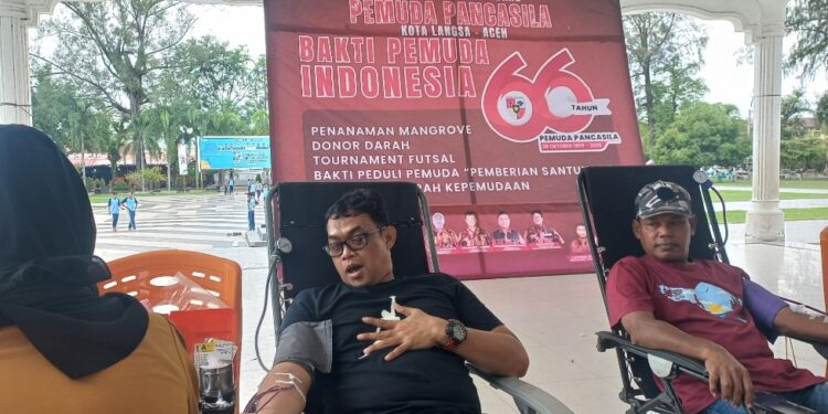 66 Kantong Darah Warnai Rangkaian HUT PP ke-66 di Kota Langsa