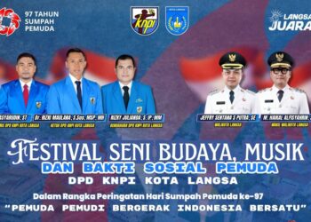 Semarak HSP ke-97, DPD KNPI Langsa Gelar Baksos Kesehatan dan Festival Seni Budaya