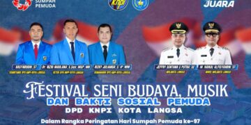 Semarak HSP ke-97, DPD KNPI Langsa Gelar Baksos Kesehatan dan Festival Seni Budaya
