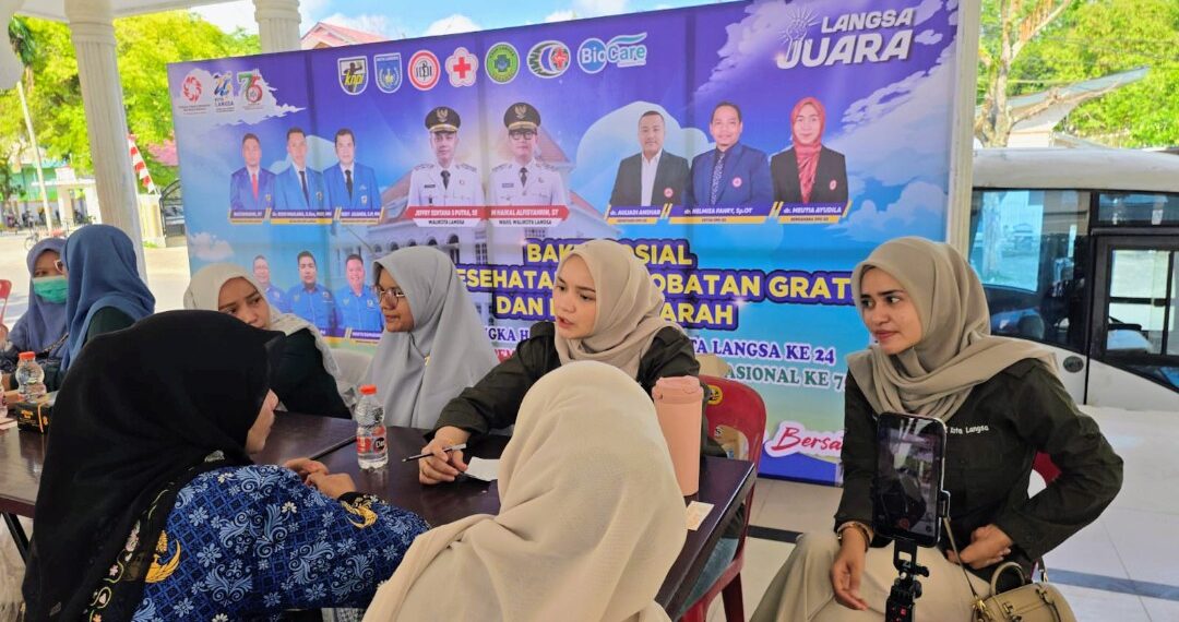 IDI Cabang Kota Langsa Kolaborasi Gelar Bakti Sosial Kesehatan di Hari Sumpah Pemuda