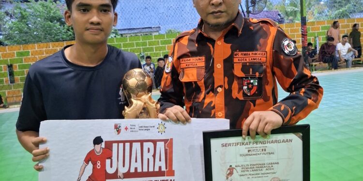 Rangkaian HUT ke-66, MPC Pemuda Pancasila Langsa Sukses Gelar Turnamen Futsal