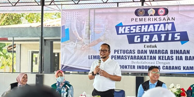 Wujudkan Pemasyarakatan Sehat Lapas Bangkinang Gandeng IDI kampar Gelar Pemeriksaan Kesehatan Gratis