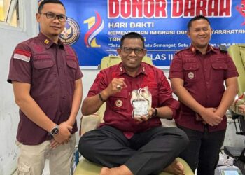 Semarak Hari Bakti Imipas Ke 1, Rutan Takengon Gelar Aksi Donor Darah