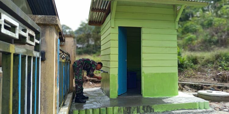 Pembangunan MCK TMMD Ke-126 Di Arul Gele Sudah Selesai