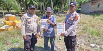 Polsek Kuala Kampar Sosialisasikan Maklumat Kapolda Riau untuk Cegah Karhutla