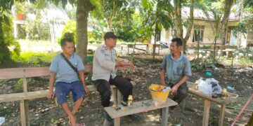 Bhabinkamtibmas Langgam Sambangi Warga, Himbau Waspada Narkoba dan Karhutla