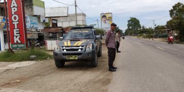 Polsek Pangkalan Lesung Intensifkan Patroli Rawan Laka Lantas di Jalan Lintas Timur