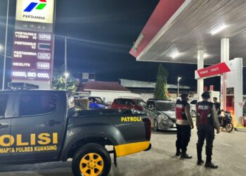 Sat Samapta Polres Kuantan Singingi Gelar Patroli Blue Light, Ciptakan Situasi Aman dan Kondusif di Malam Hari