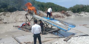 Polres Kuansing Cek Dugaan Aktivitas Pertambangan Tanpa Izin (PETI) di Perkebunan Karet Pemda Desa Jake