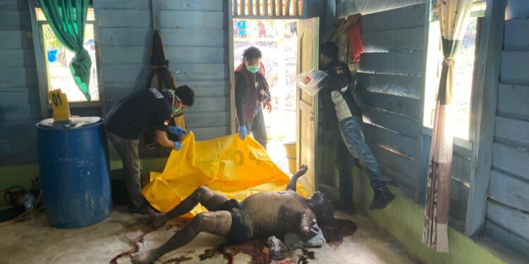 Mayat Pria Ditemukan di Rumah Dusun IV Tapui Indah, Pelalawan