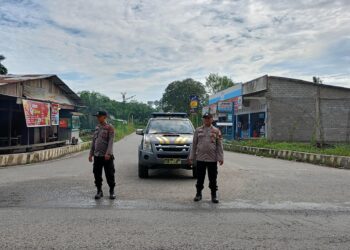 Polsek Pangkalan Lesung Gelar Patroli Lalu Lintas di Jalur Rawan Kecelakaan