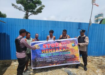 Polsek Ukui Gencarkan Patroli dan Himbauan Cegah Karhutla di Pelalawan