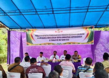 Rapat Penguatan Data Penduduk di Kerumutan, Kegiatan Berjalan Aman dan Kondusif