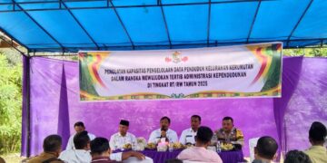 Rapat Penguatan Data Penduduk di Kerumutan, Kegiatan Berjalan Aman dan Kondusif