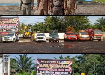 Lewat Apel Siaga, Satpol PP–WH Aceh Singkil Perkuat Kesiapsiagaan Bencana 2025