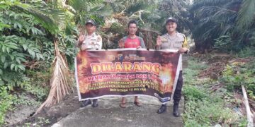 Polsek Kuala Kampar Sosialisasikan Maklumat Kapolda Riau untuk Cegah Karhutla