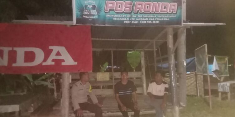 Polsek Langgam Gelar Patroli KRYD, Cegah Gangguan Kamtibmas di Wilayah RAPP
