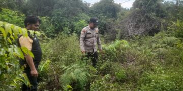 Cegah Karhutla, Polsek Teluk Meranti Sosialisasikan Maklumat Kapolda Riau