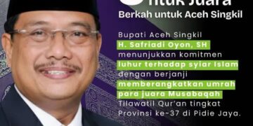 Bupati Safriadi Oyon Komit Berangkatkan Juara MTQ Umrah, Wujud Kepedulian Terhadap Generasi Qur’ani