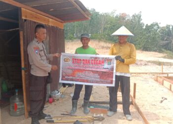 Polsek Jajaran Polres Kuansing Gencarkan Patroli dan Sosialisasi Cegah Karhutla