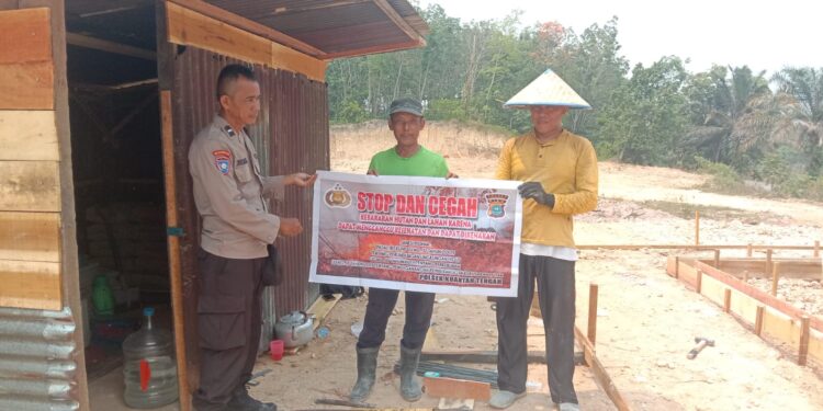 Polsek Jajaran Polres Kuansing Gencarkan Patroli dan Sosialisasi Cegah Karhutla