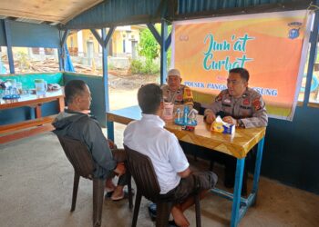 Jumat Curhat, Polsek Pangkalan Lesung Ajak Warga Jaga Kamtibmas