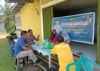 Polsek Bunut Gelar Jumat Curhat, Dorong Masyarakat Aktif Jaga Kamtibmas