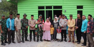 Selesai Dibangun, Dandim 0106/Aceh Tengah Serahkan Kunci Rumah Ke Kasmawati