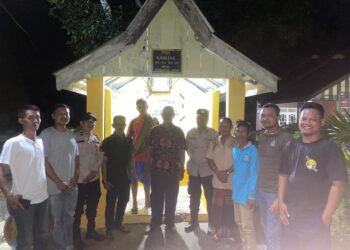 Polsek Pangkalan Kuras Gencarkan Patroli Pos Kamling untuk Jaga Kamtibmas