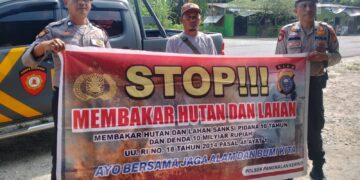 Cegah Karhutla, Polisi Pelalawan Intensifkan Patroli dan Sosialisasi Larangan Bakar Lahan