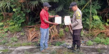 Polri dan Warga Kuala Kampar Komit Bersama Jaga Hutan dari Api