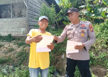 Cegah Karhutla, Polsek Kerumutan Gelar Patroli dan Sosialisasi Maklumat Kapolda Riau