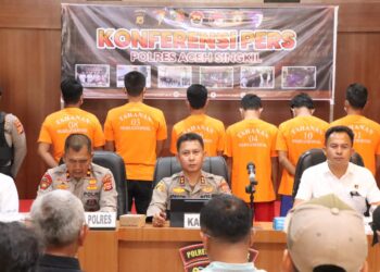 Polres Aceh Singkil Gelar Konferensi Pers Ungkap Empat Paling Kasus Menonjol