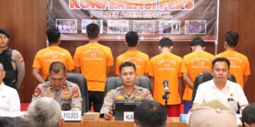 Polres Aceh Singkil Gelar Konferensi Pers Ungkap Empat Paling Kasus Menonjol