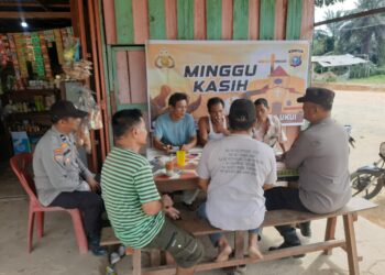 Polsek Ukui Gelar Ibadah Minggu Kasih: Wadah Aspirasi Warga untuk Wujudkan Kamtibmas yang Kondusif