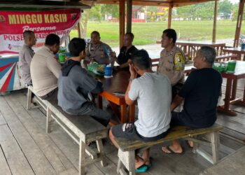 Polsek Kuala Kampar Gelar “Minggu Kasih”, Bahas Maraknya Penipuan Online dan Ancaman Karhutla