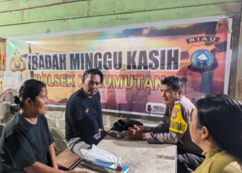 Polisi Gelar Minggu Kasih untuk Jemaat GBI Kerumutan
